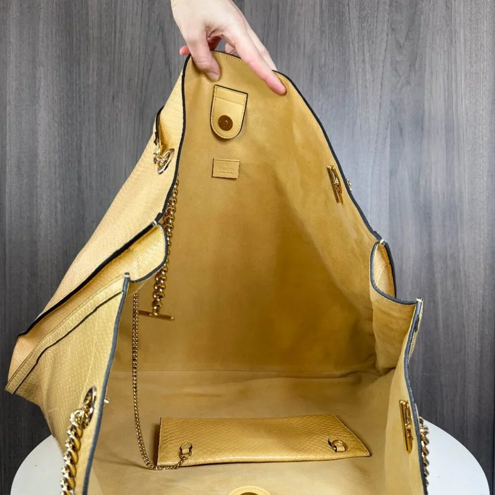 Gucci Rajah Maxi Python tote - Picture 5 of 11